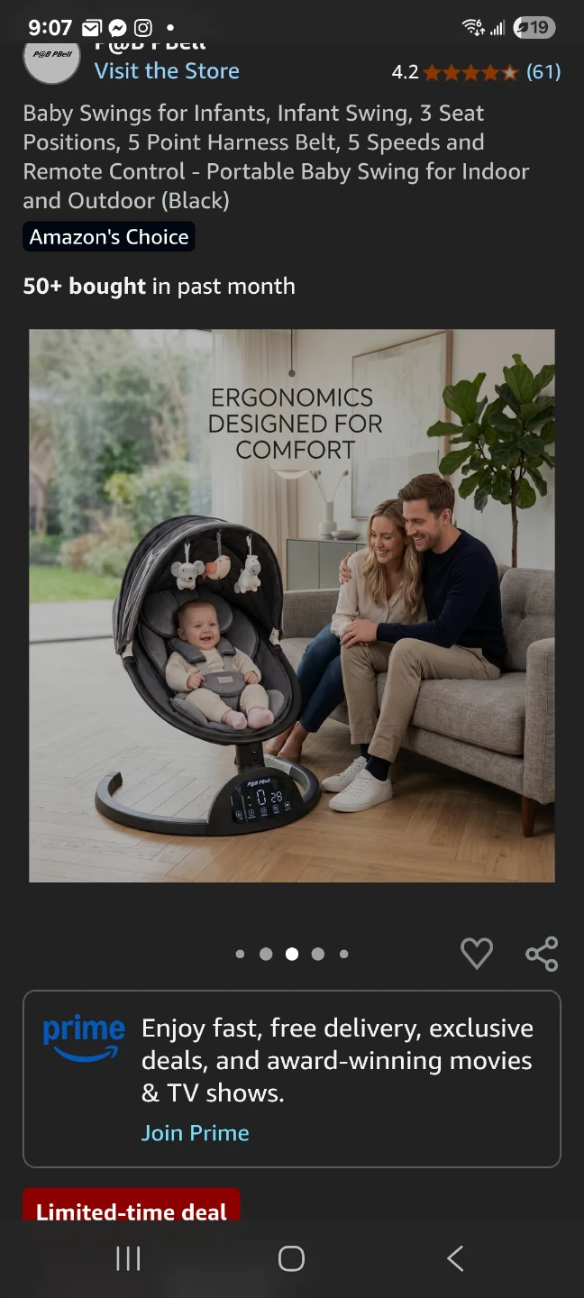 Baby Swings for Infants brand new - photo 4