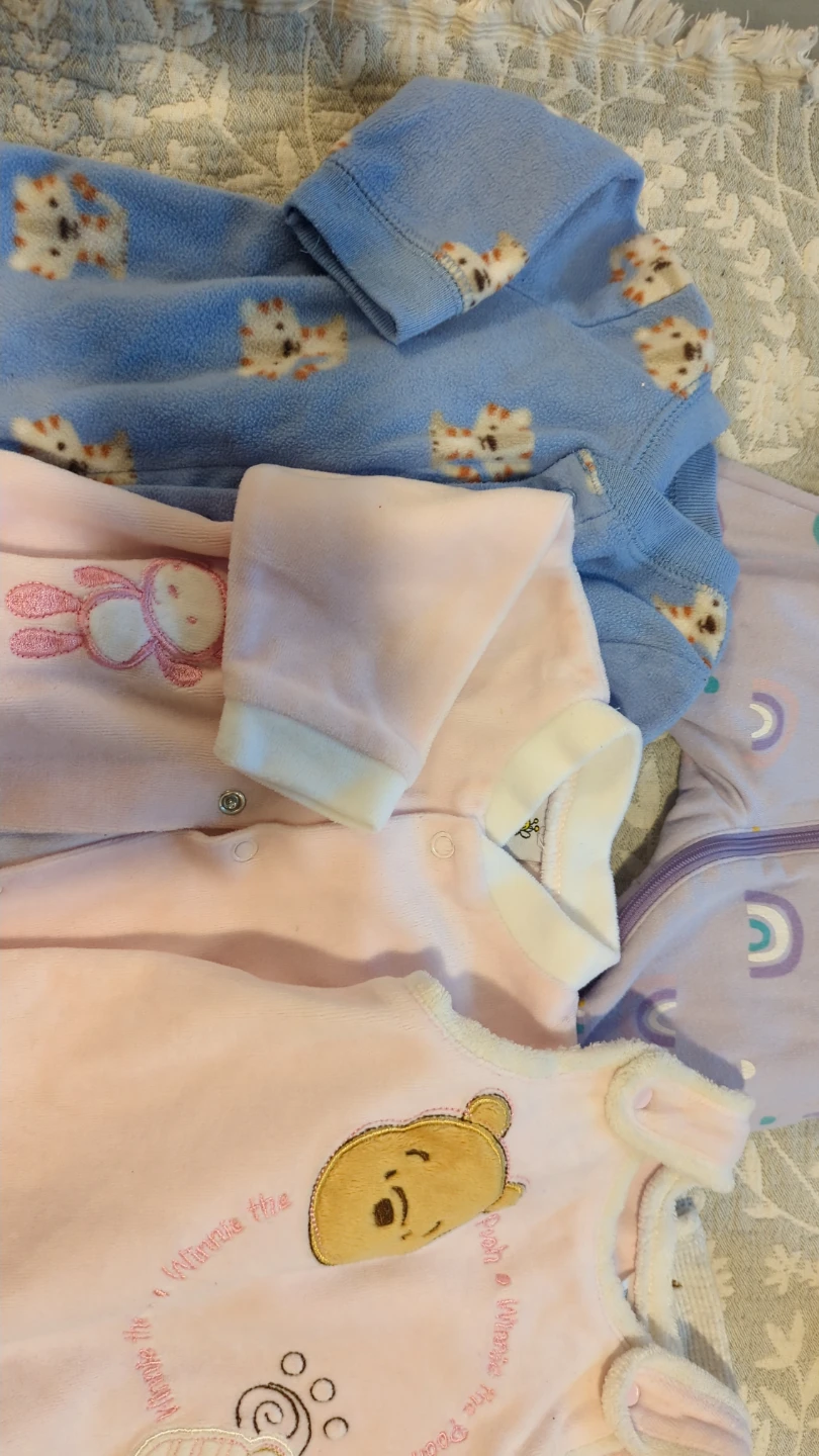 Bundle of Baby Sleepers and Rompers 0-3M - photo 5