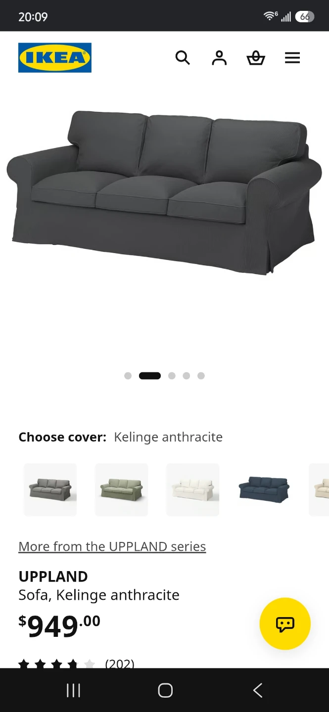 3-Seat Sofa with Brand New Cover - photo 3