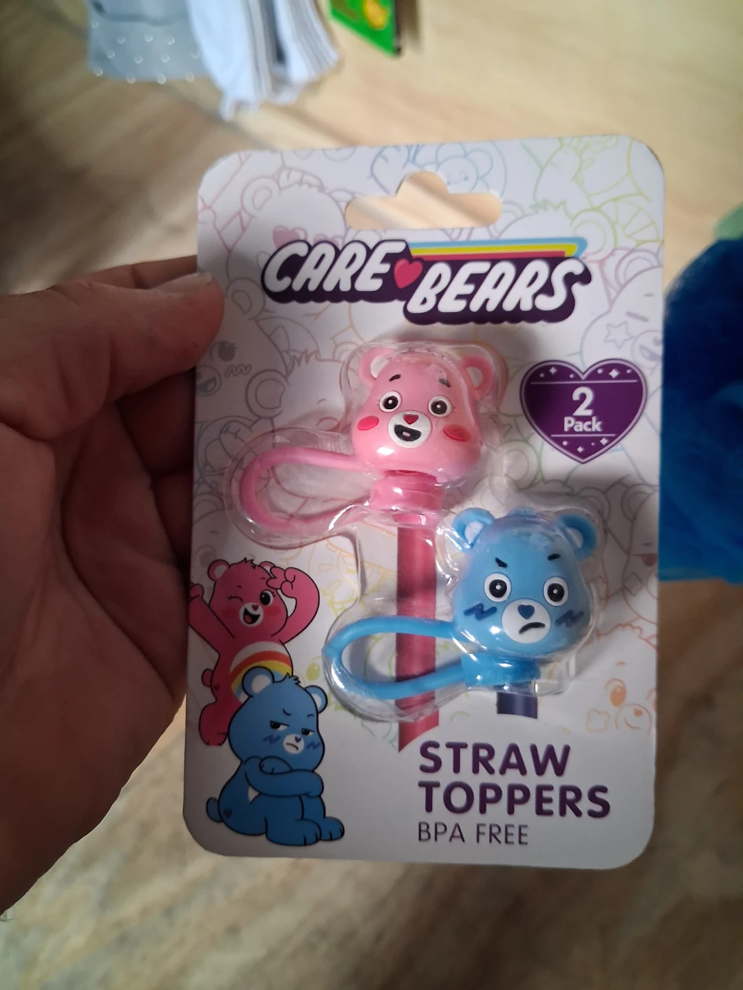 Care Bears Straw Toppers 2 Pack