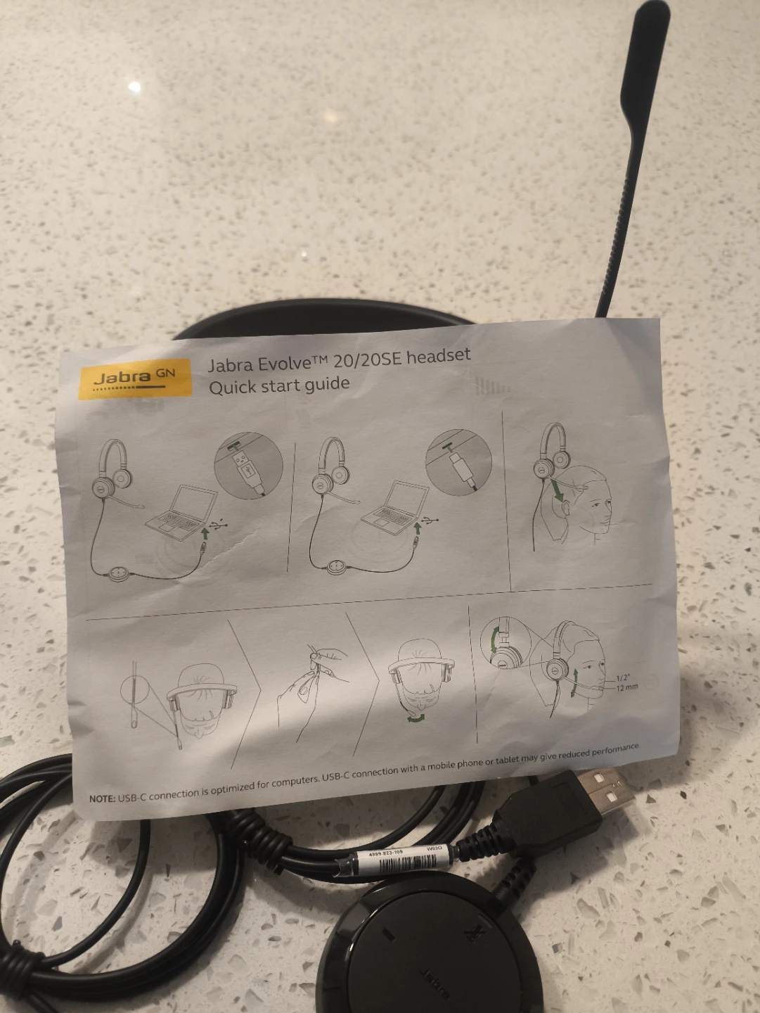 Jabra corded Headset w/microphone - photo 2
