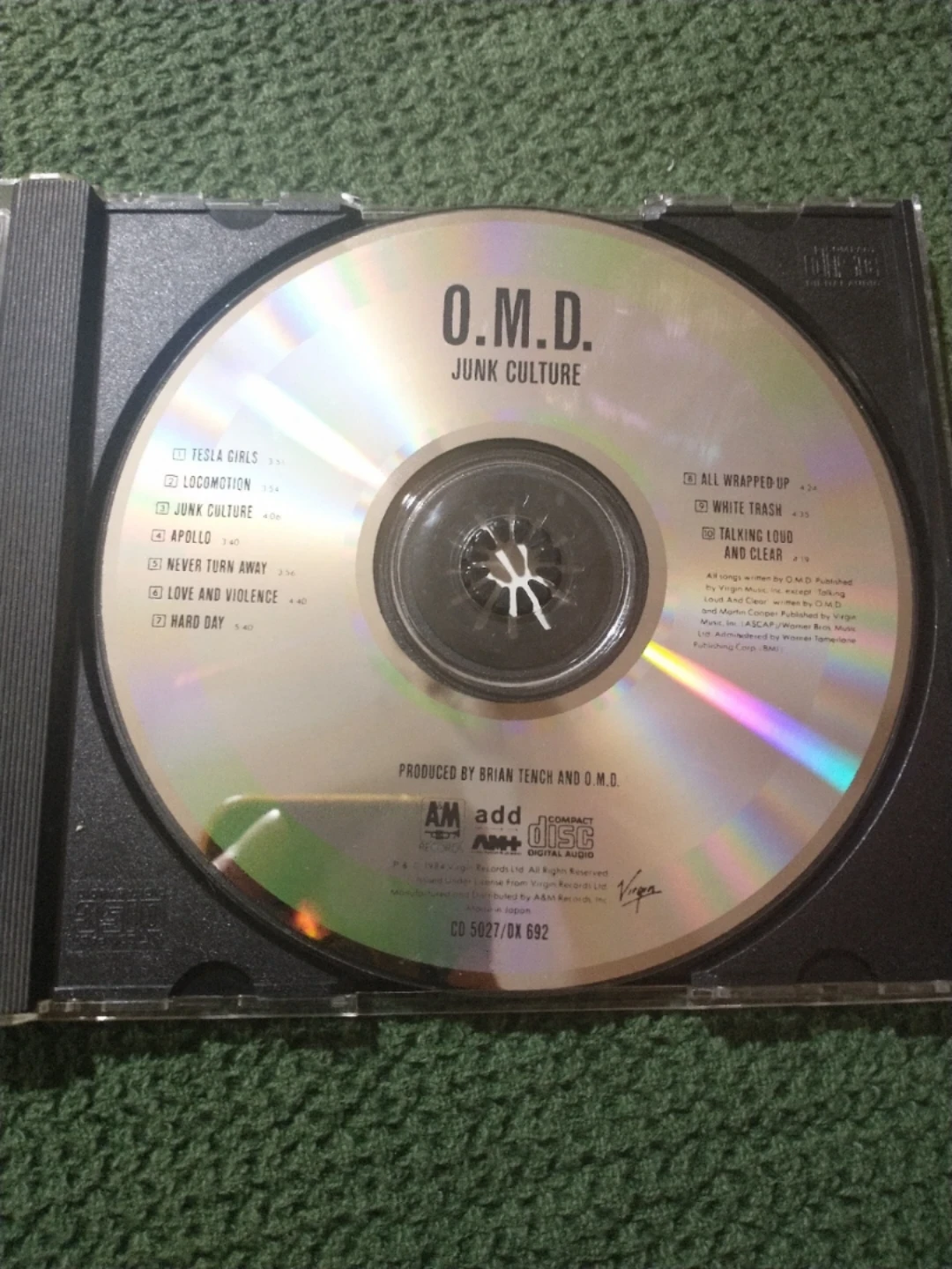 Orchestral Manoeuvres in the Dark (O.M.D.) Junk Culture CD - photo 3