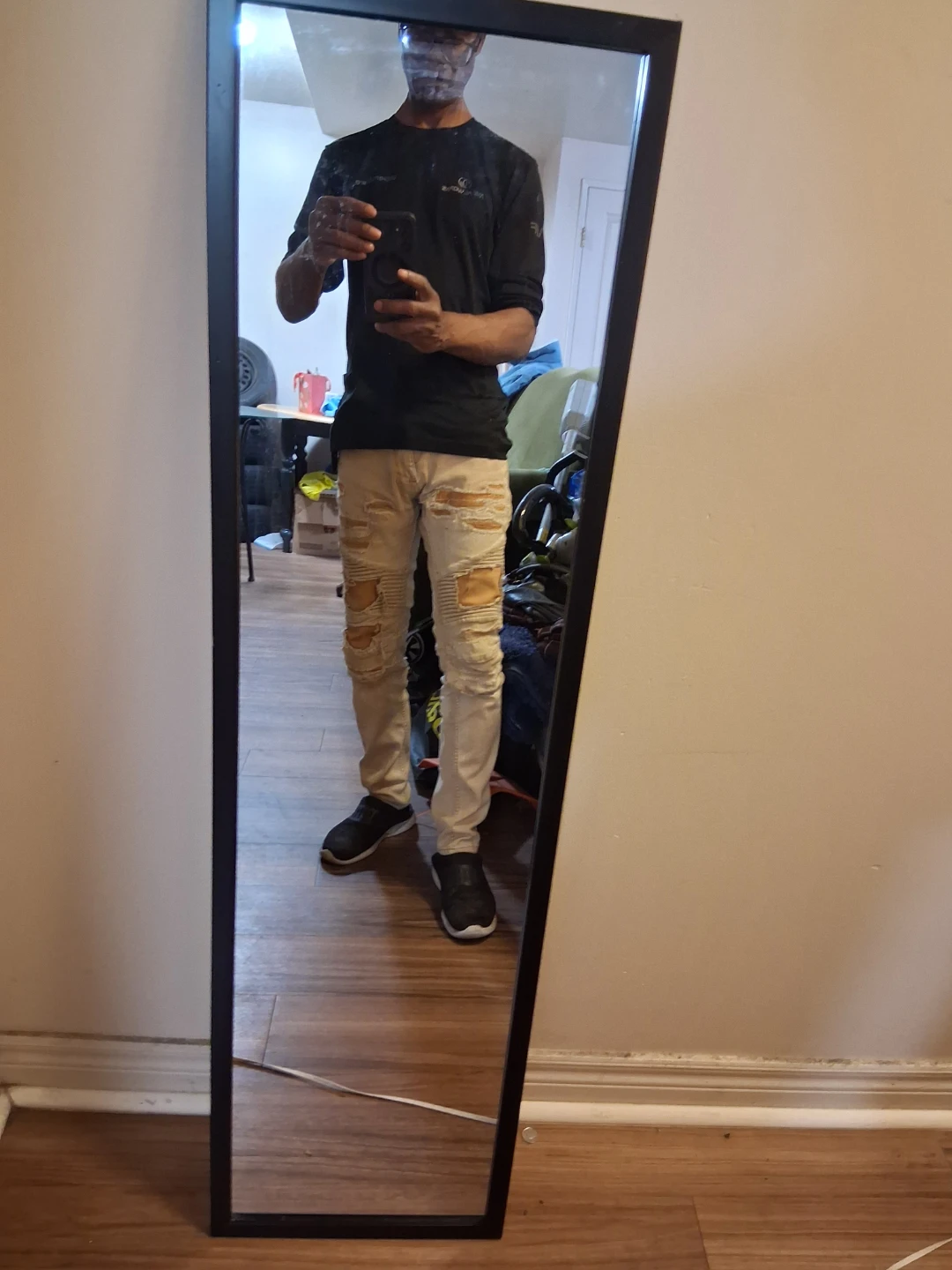Black Full Length Floor Mirror