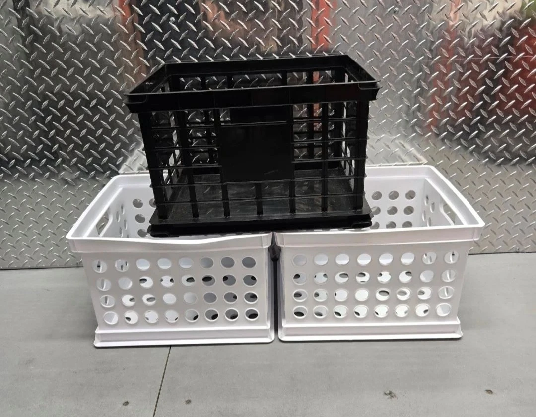 3-Piece Heavy-Duty Storage Basket Crate Set - photo 2