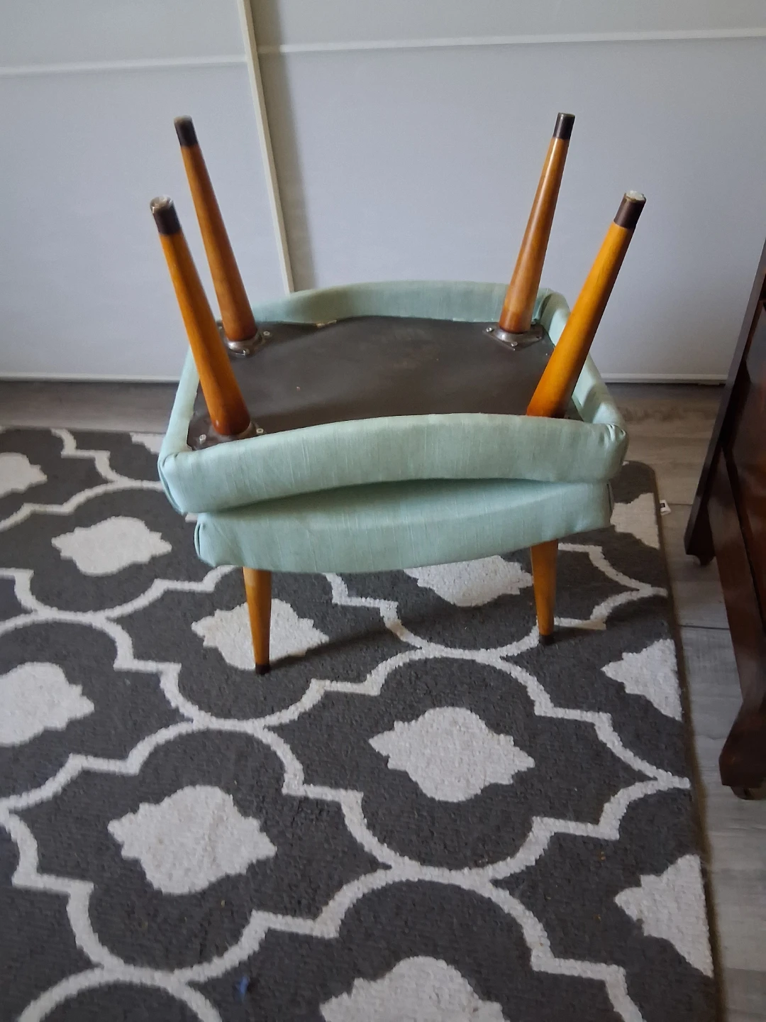 Set of Two  Mid-Century Style Footstools - photo 5
