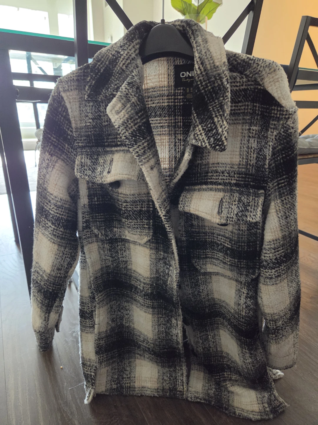 Only Plaid car coat xsmall-small