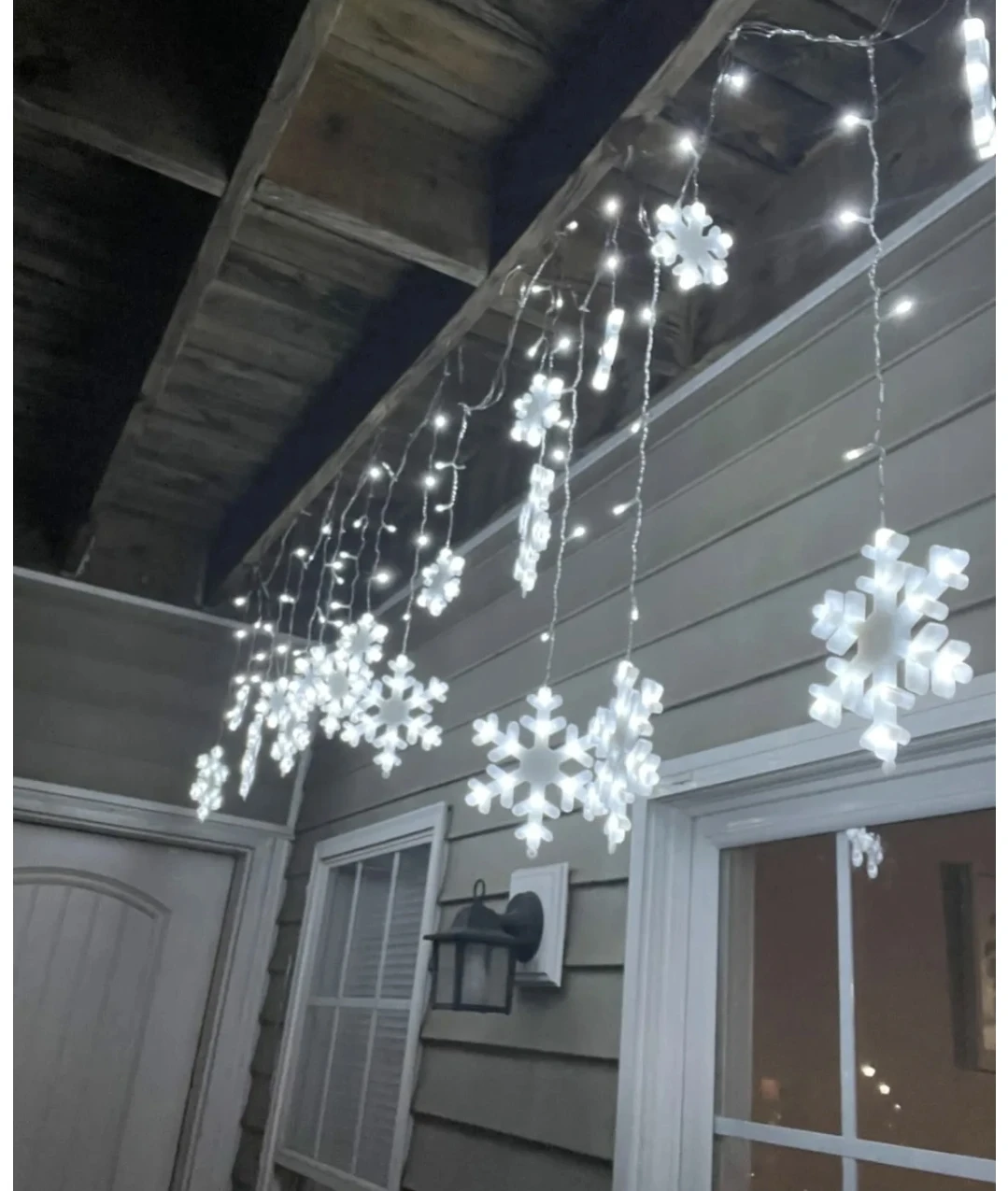 LED Snowflake Curtain Lights - photo 4