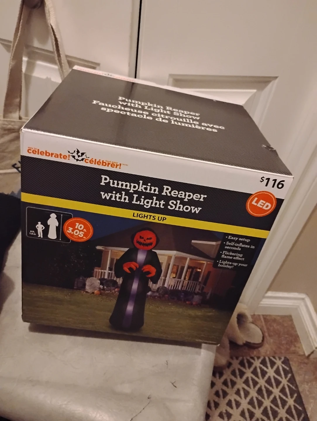 Way to Celebrate Pumpkin Reaper Inflatable 10ft - photo 2
