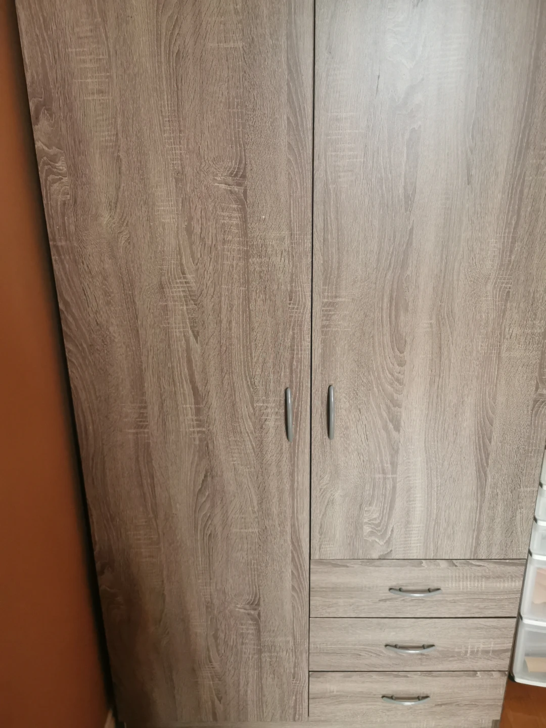 Two-Door Bedroom Wardrobe with Drawers