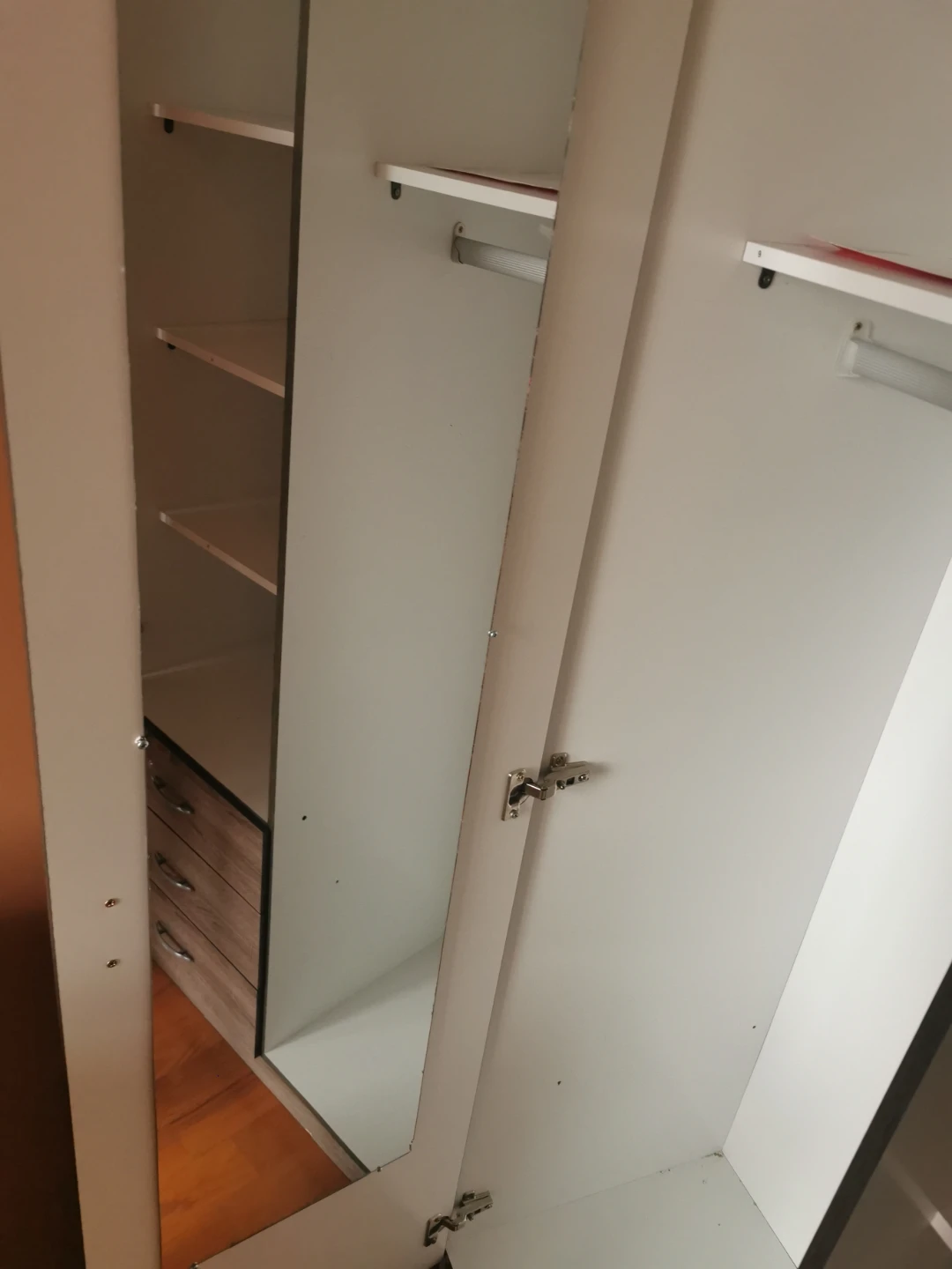 Two-Door Bedroom Wardrobe with Drawers - photo 3