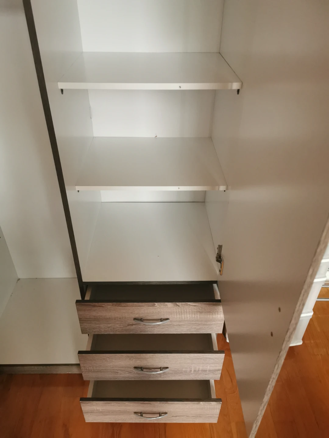 Two-Door Bedroom Wardrobe with Drawers - photo 4