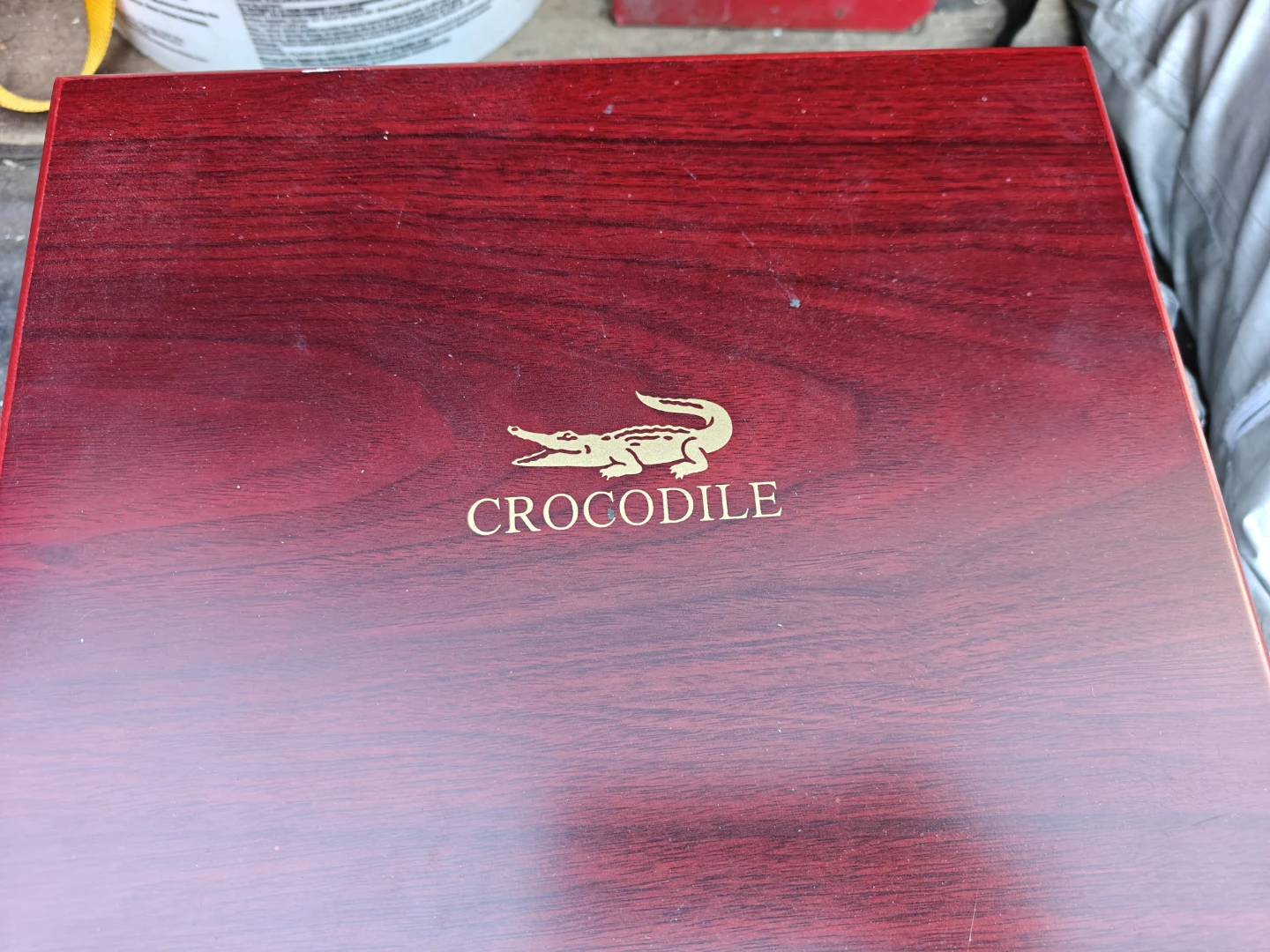Crocodile Leather Belt and Wallet Gift Set