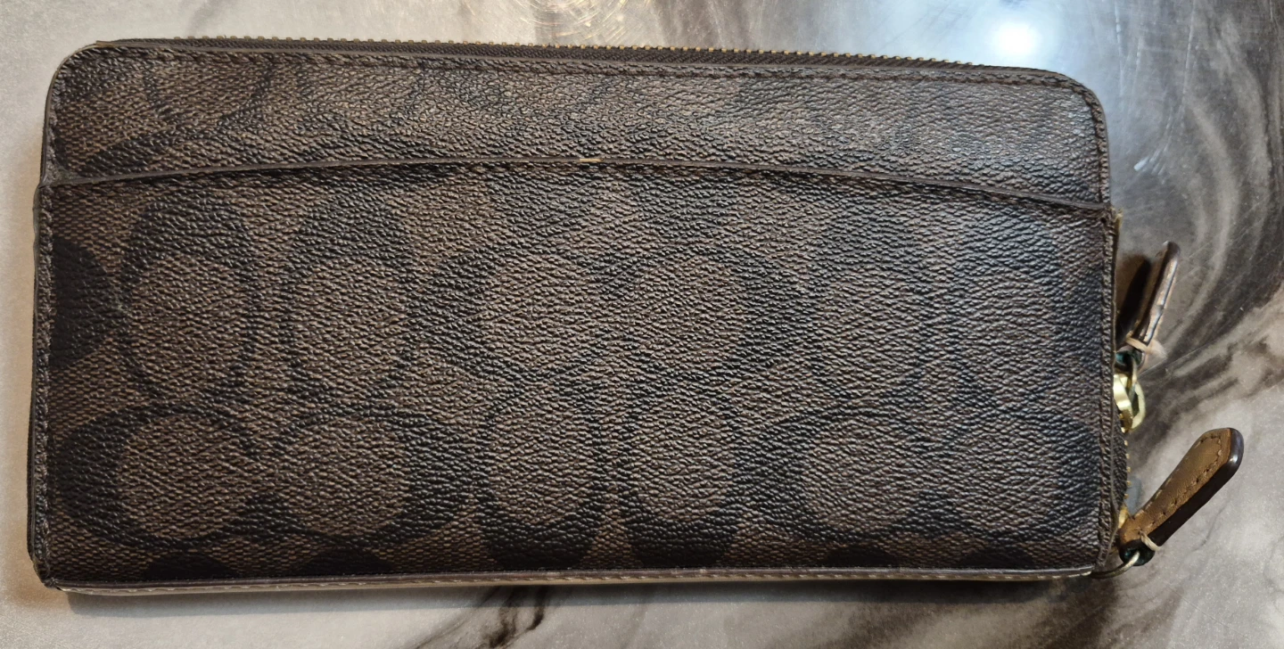 Coach Signature Canvas Accordion Zip Wallet - photo 2