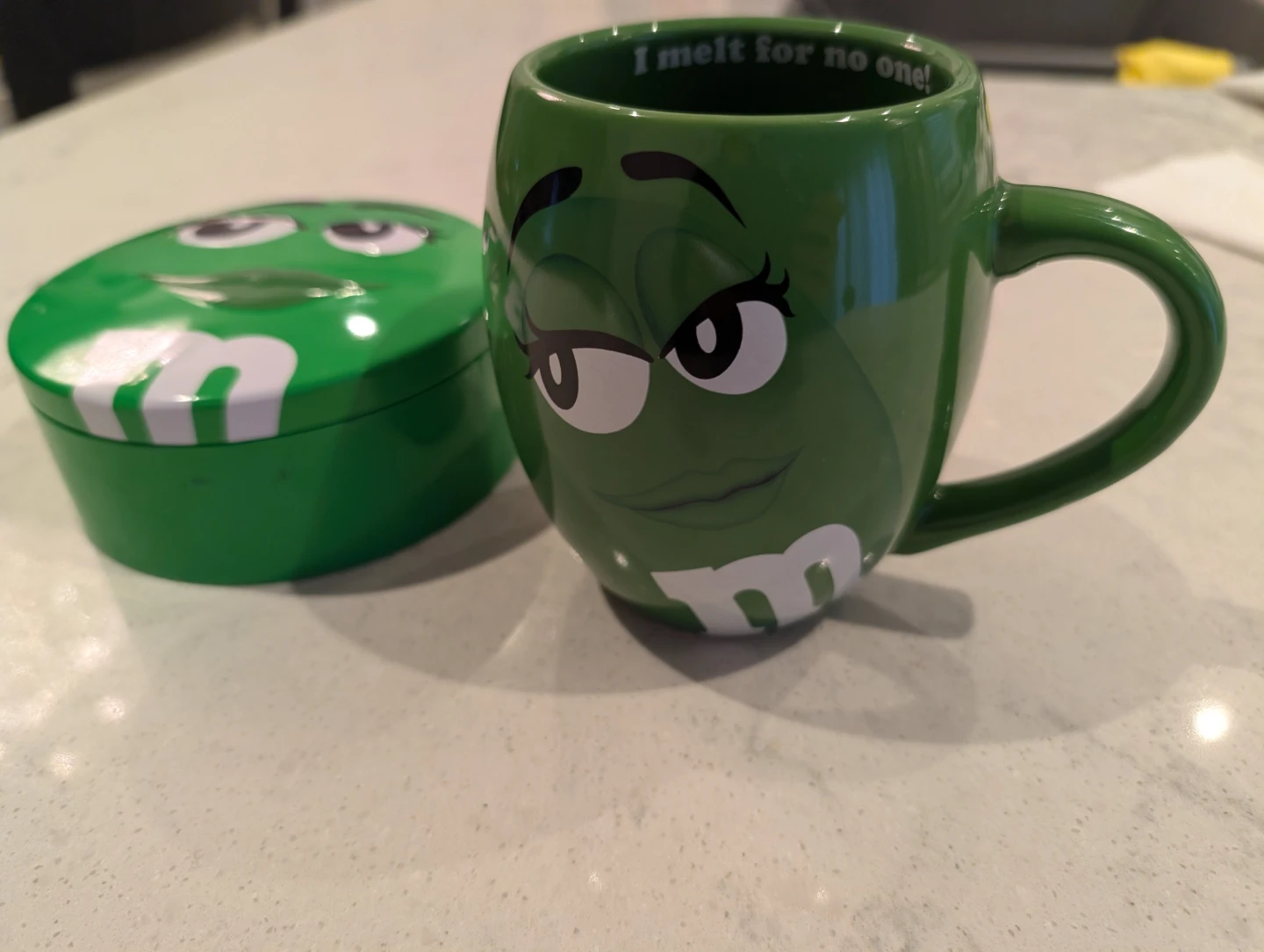 M&M's Green Character Mug and Tin