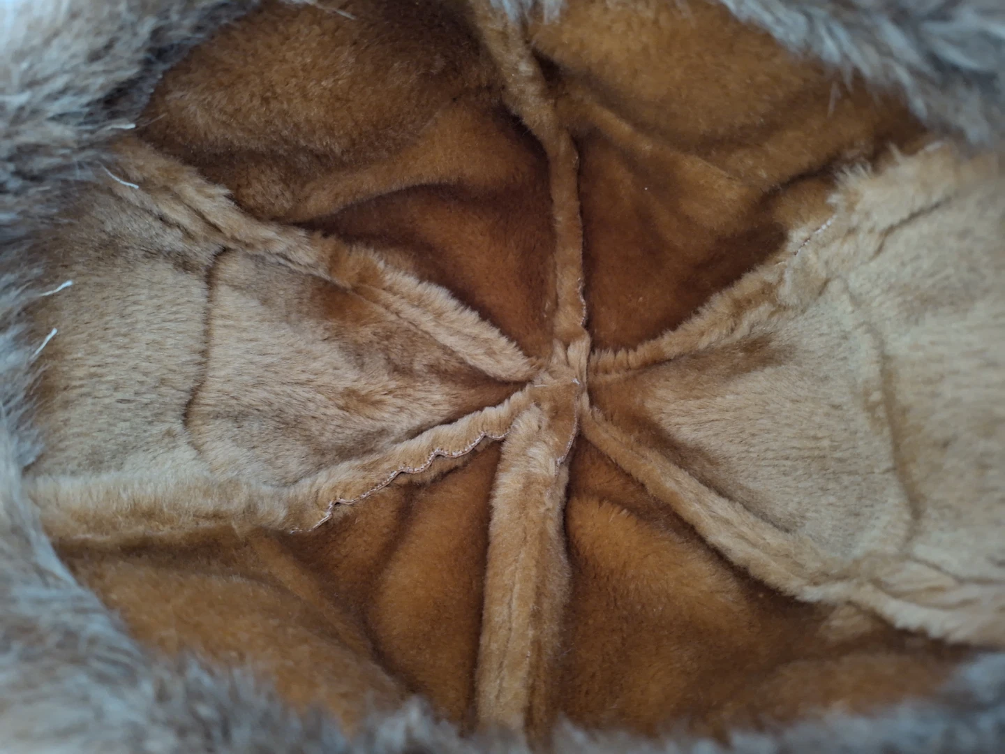 Faux Fur Trimmed Tan Winter Hat - photo 4