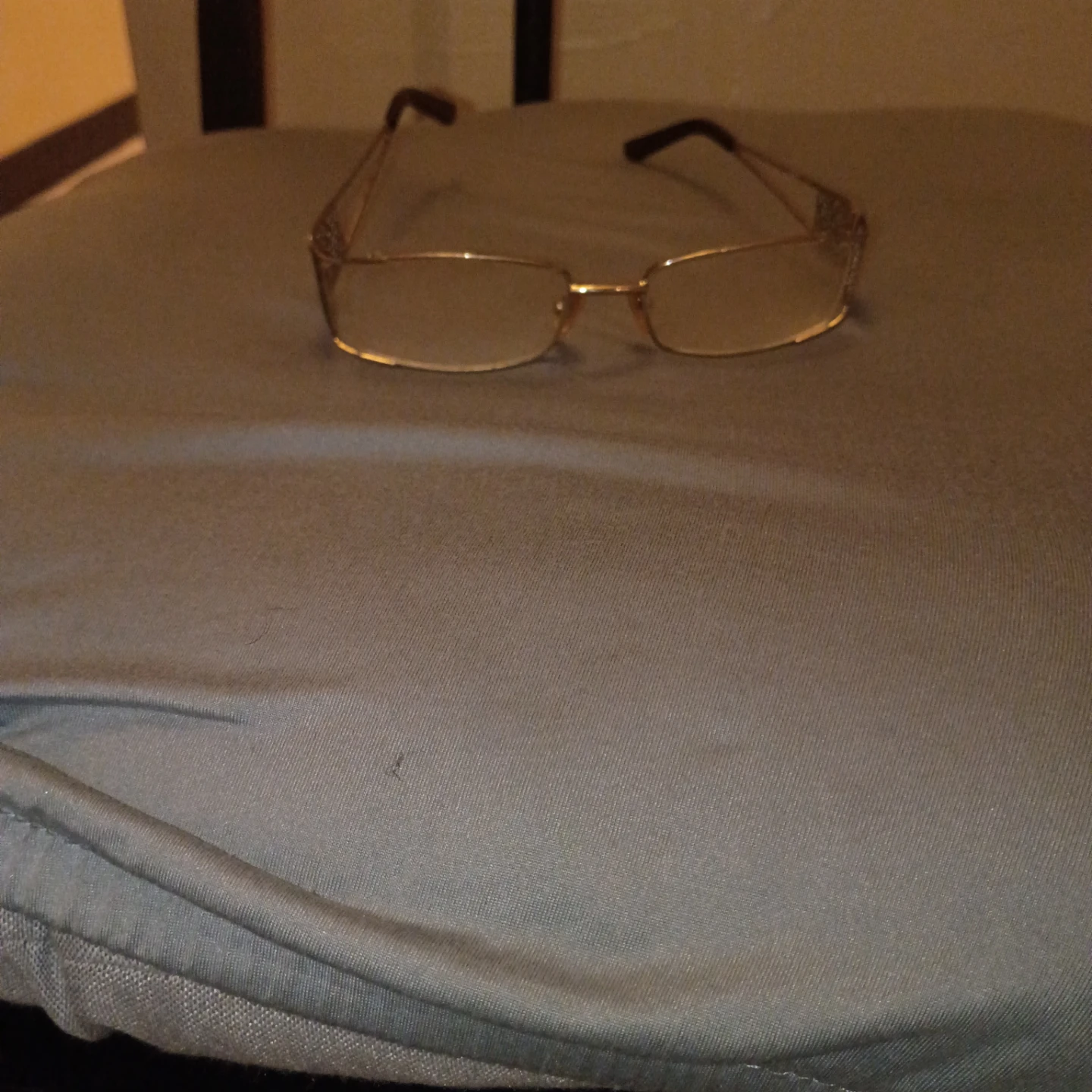 Gold-Tone Metal Frame Eyeglasses - photo 2