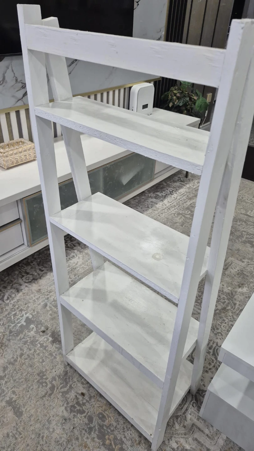 White 4-Tier Ladder Bookshelf - photo 5