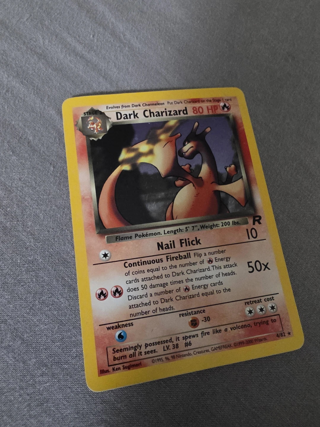 Dark Charizard Holo Pokémon Card - photo 2