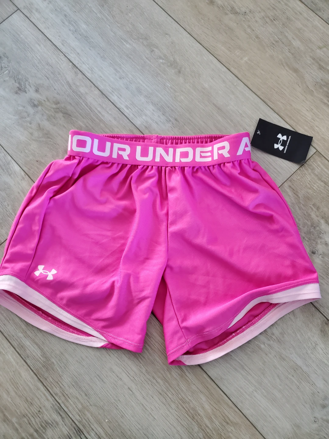 Under Armour Youth Pink Athletic Shorts