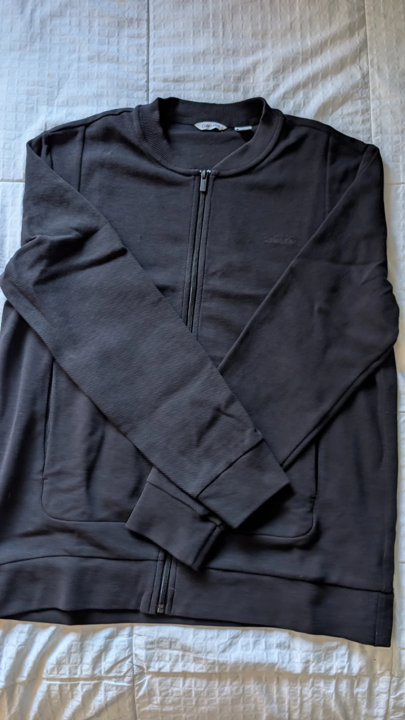 Calvin Klein Full Zip/sweater Black Large