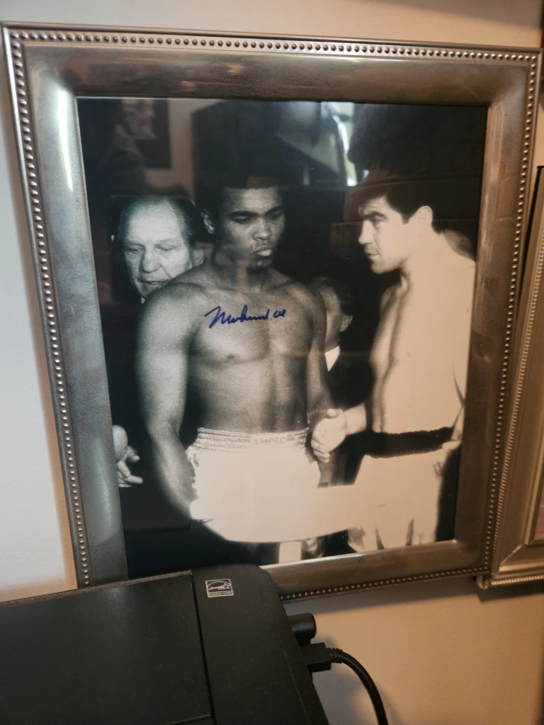 Framed Muhammad Ali Photograph