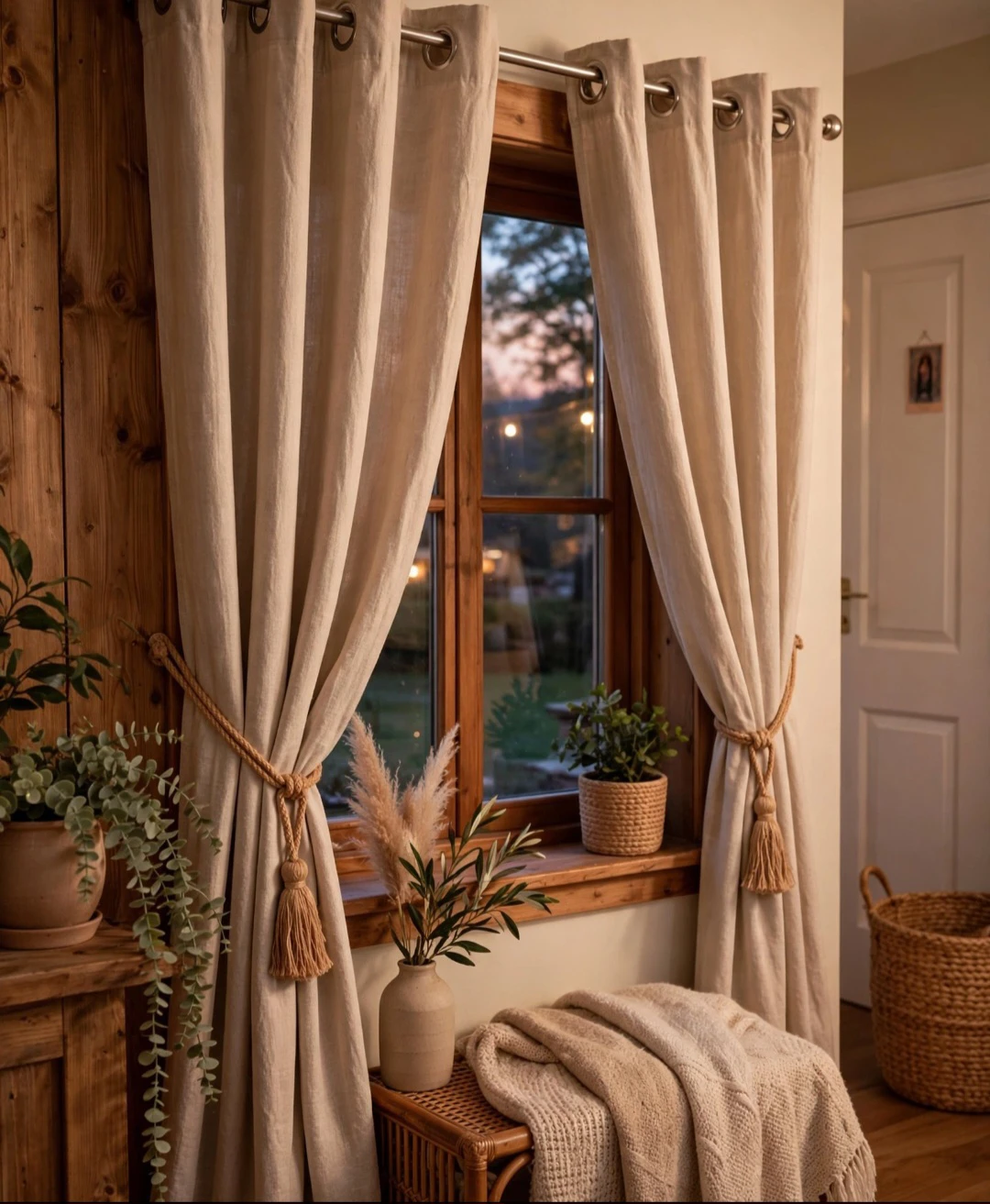 🪟Elegant Grommet Window Curtains 51" long x 42" wide🪟 - photo 3