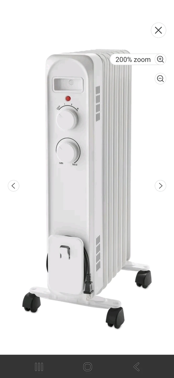 Mainstays Oil-Filled Radiator Heater