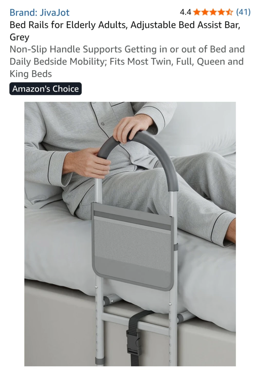 JivaJot Adjustable Bed Assist Bar