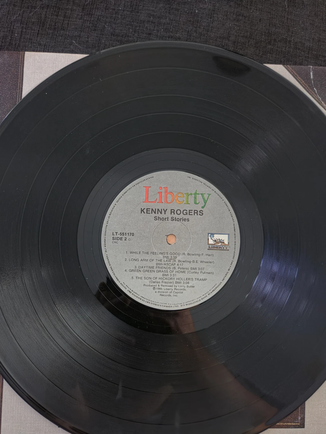 Kenny Rogers Short Stories Vinyl Record - photo 4