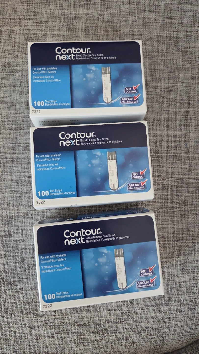 3 Boxes Contour Next Blood Glucose Test Strips
