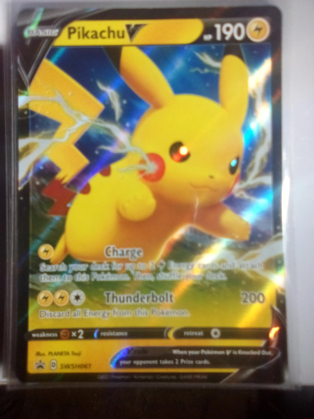 Pikachu V SWSH061 Holo Promo Card
