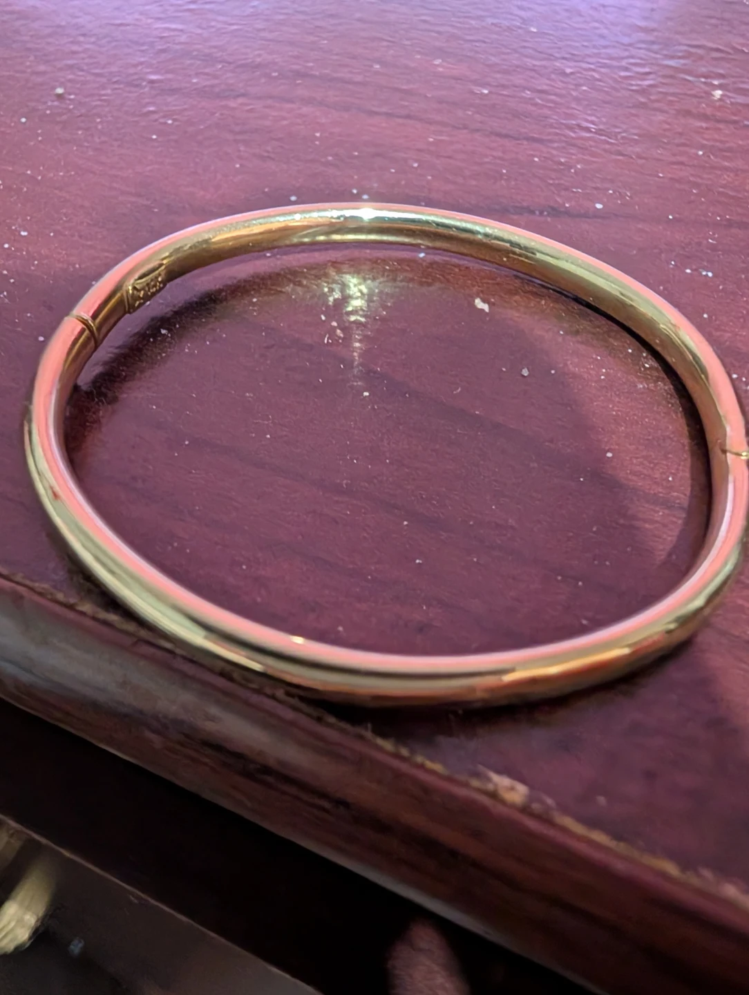 14K Gold Bangle Bracelet - photo 2