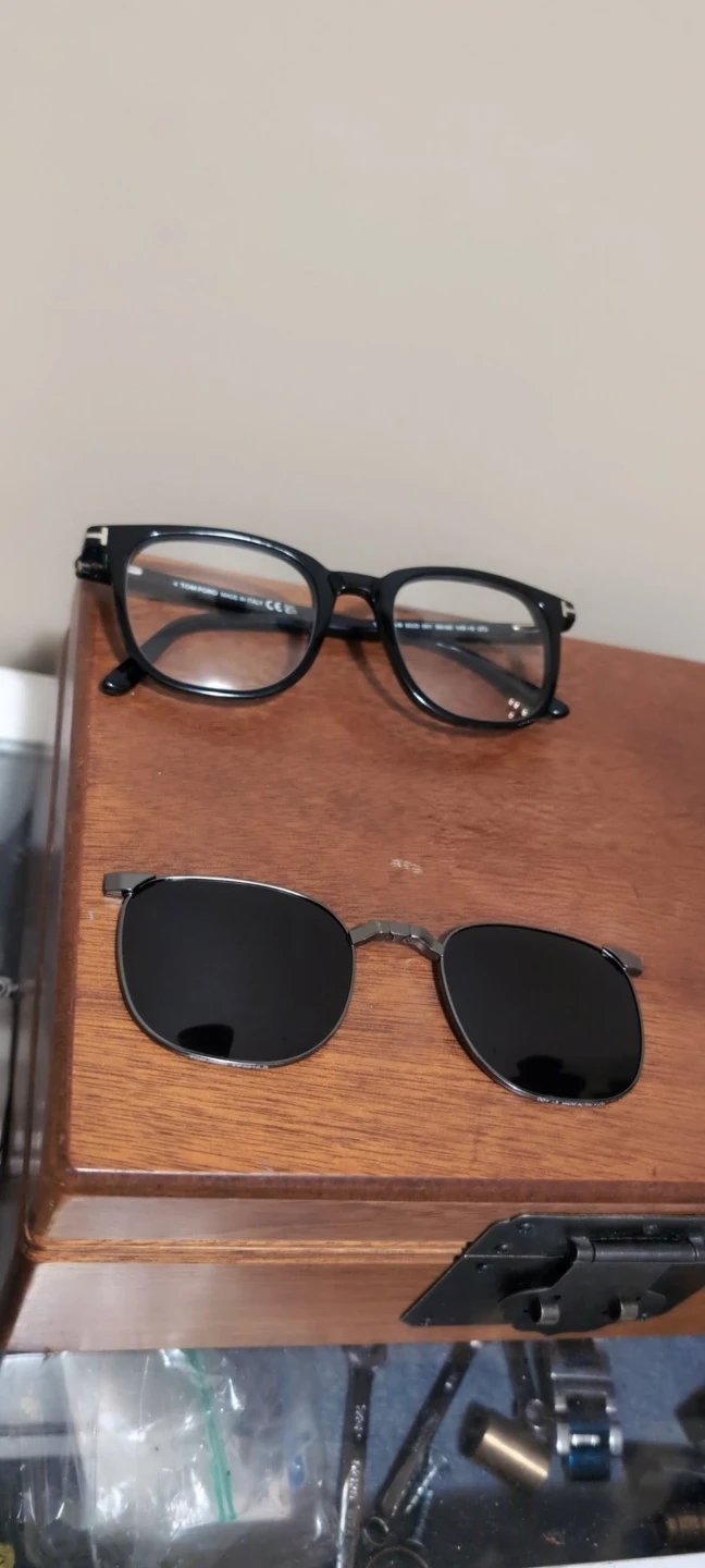 Tom Ford TF5916-B Glasses with Clip-on Sunglasses - photo 3
