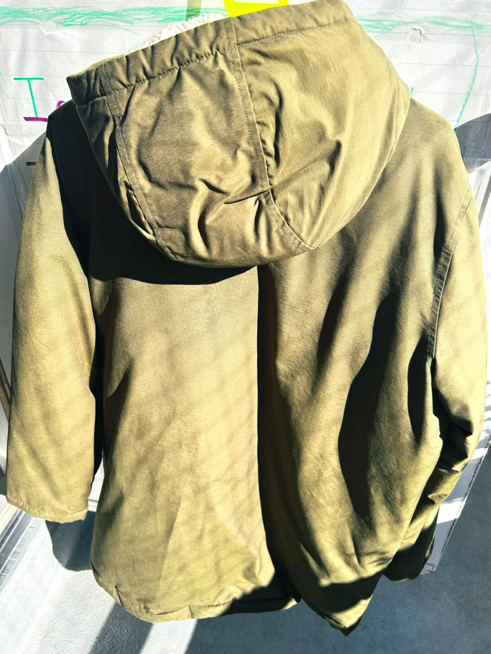 Old Navy Olive Green Sherpa-Lined Parka - photo 5