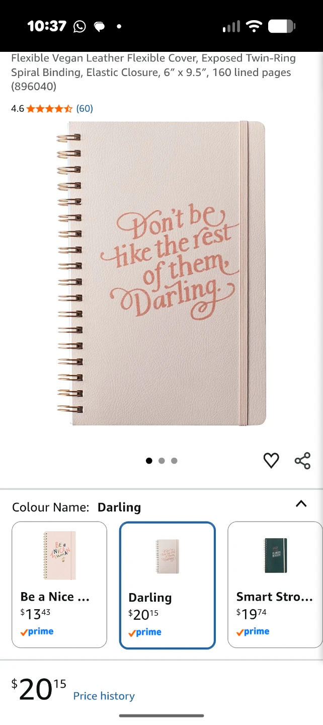 Fringe Studio Darling Spiral Notebook - photo 3