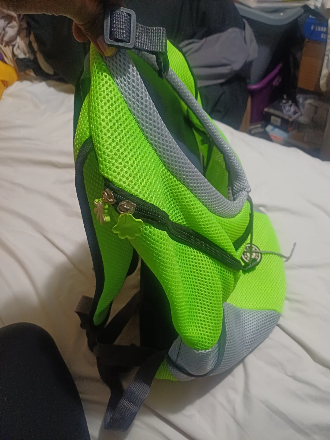 Neon Green Pet Carrier Backpack - photo 3