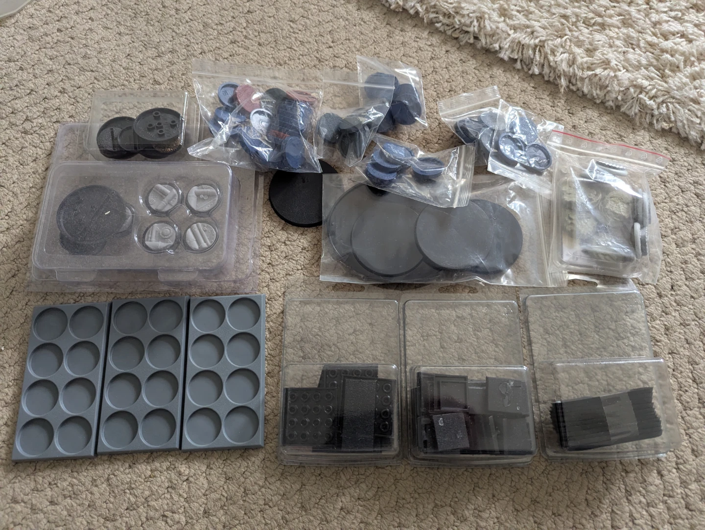 Warhammer miniature gaming base collection
