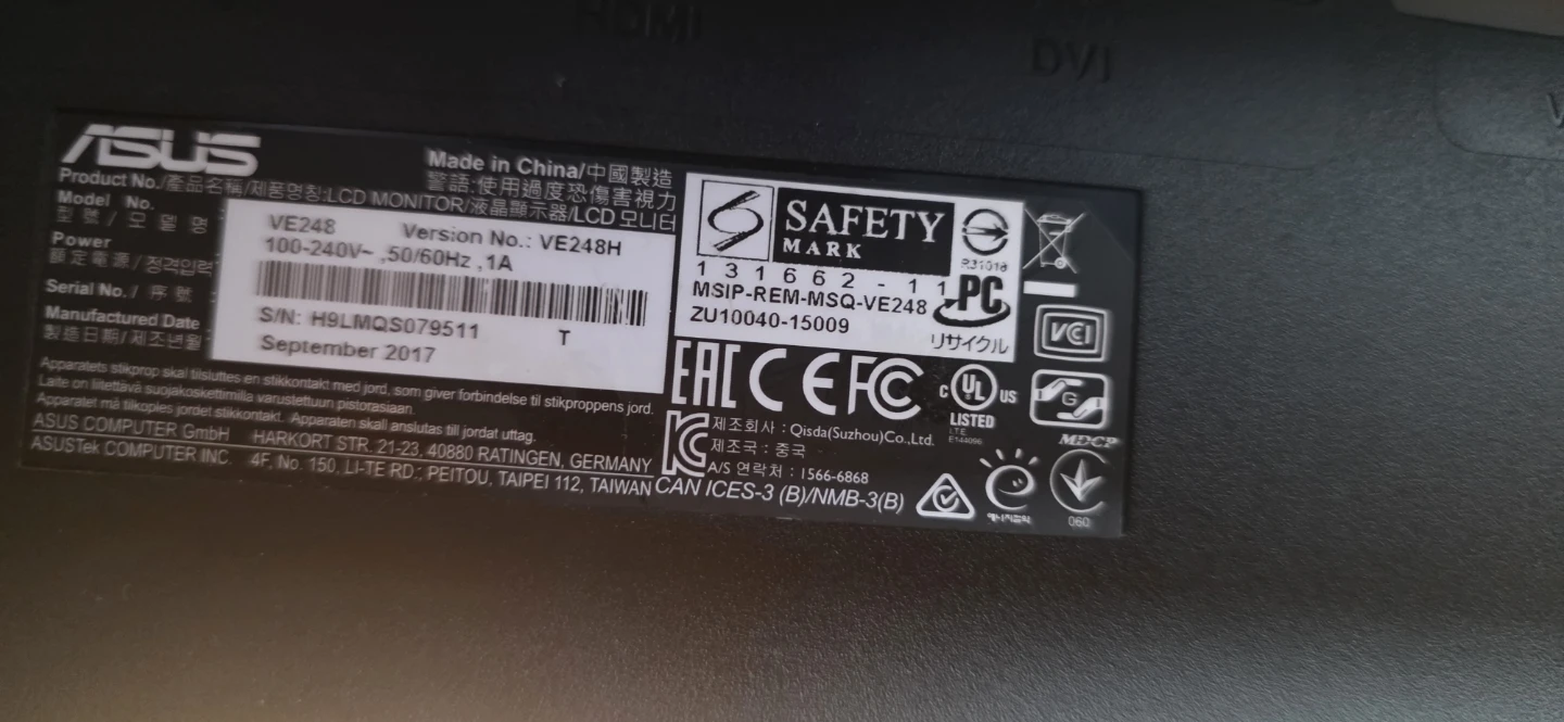 ASUS VE248H 24-inch LCD Monitor - photo 2