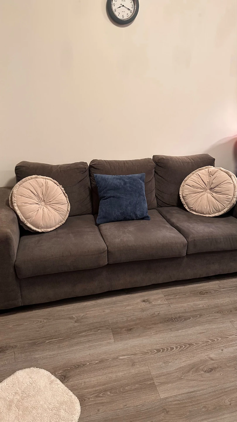 Dark Grey Three-Seater Sofa - photo 4