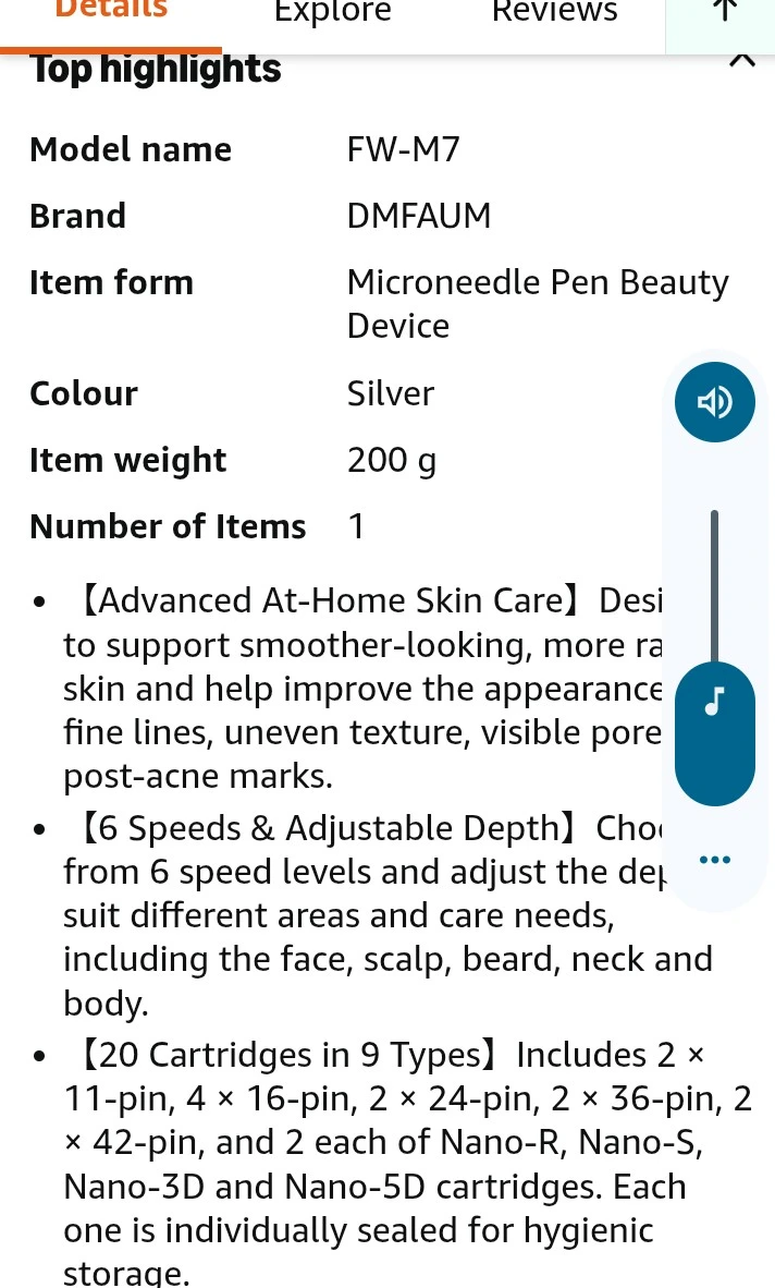 DMFAUM FW-M7 Microneedling Pen Kit - photo 4
