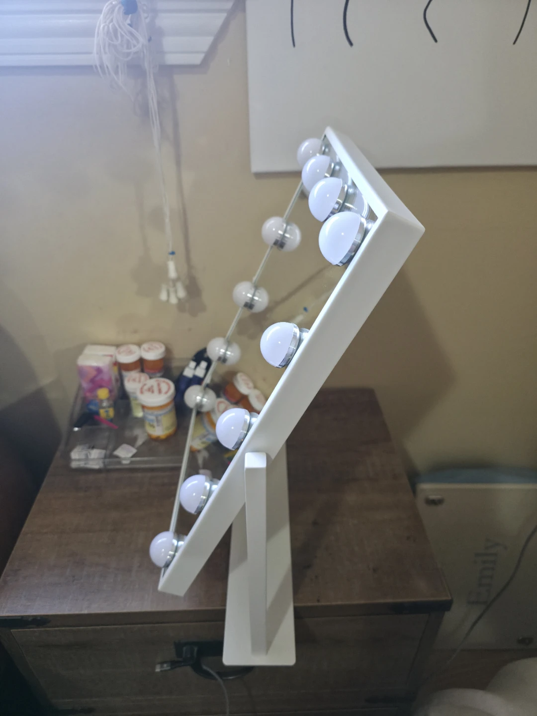 White Vanity Mirror with LED Lights - photo 5