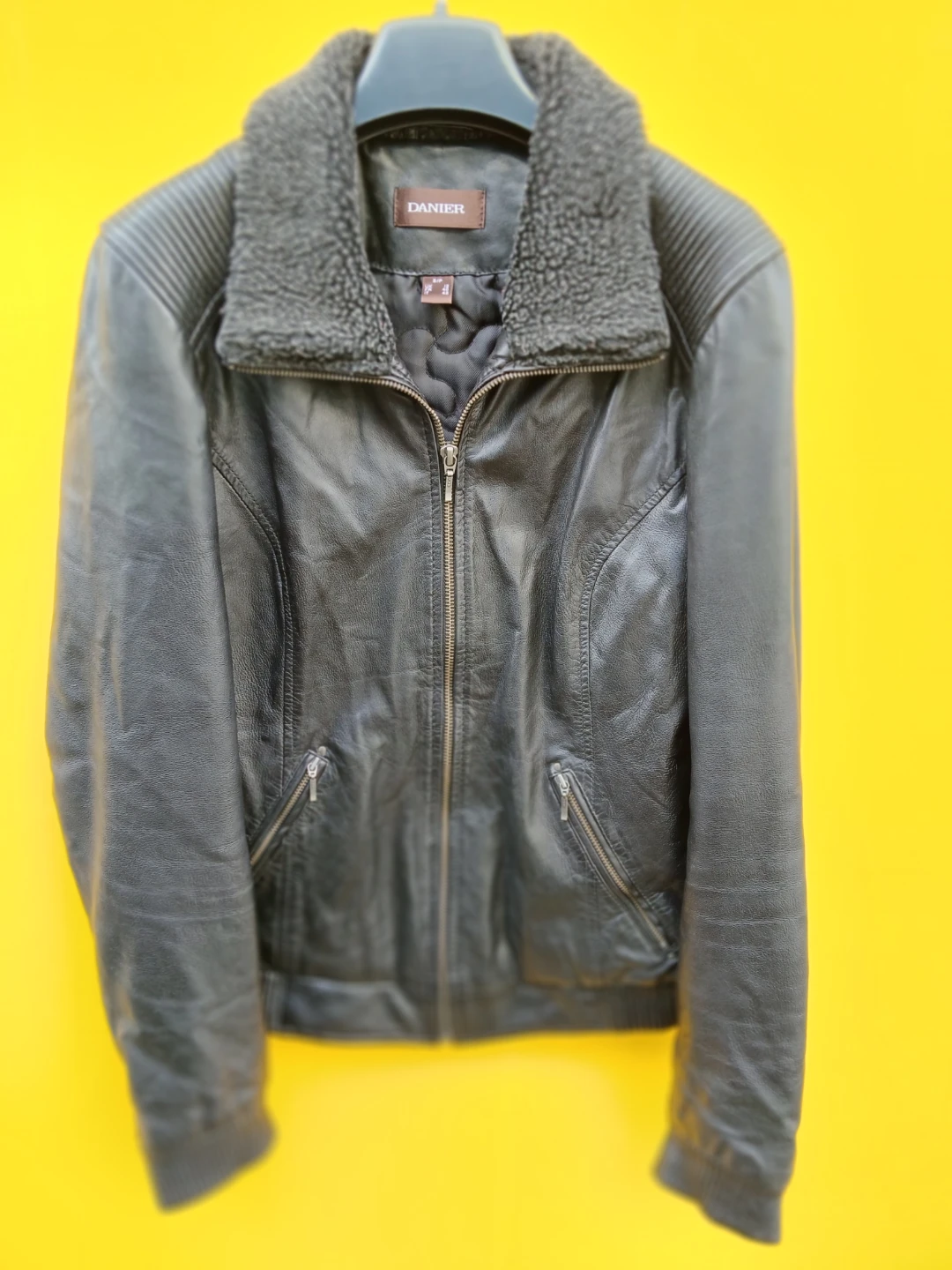 Winter leather jacket - photo 5