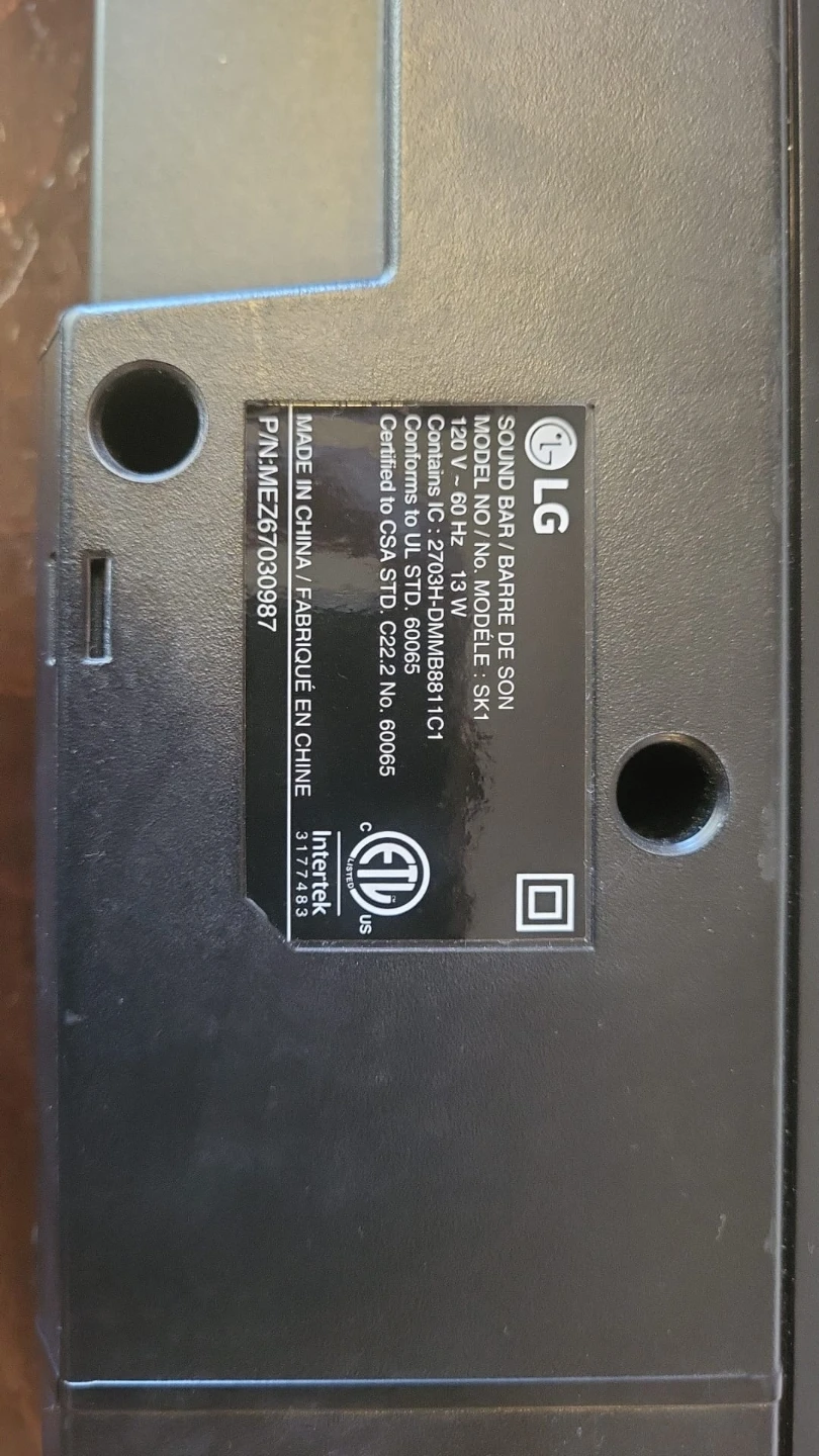 LG SK1 Sound Bar - photo 3