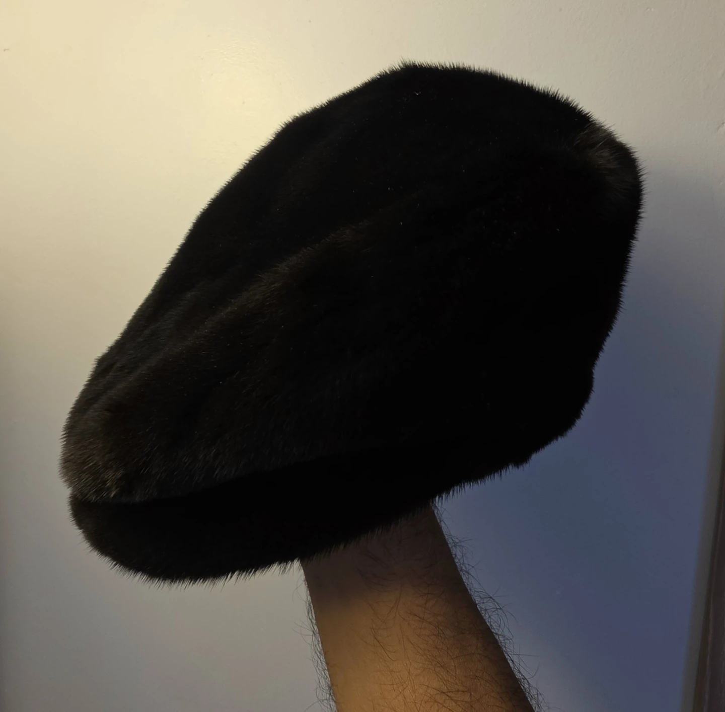 Vintage Real Mig Fur Flat Cap