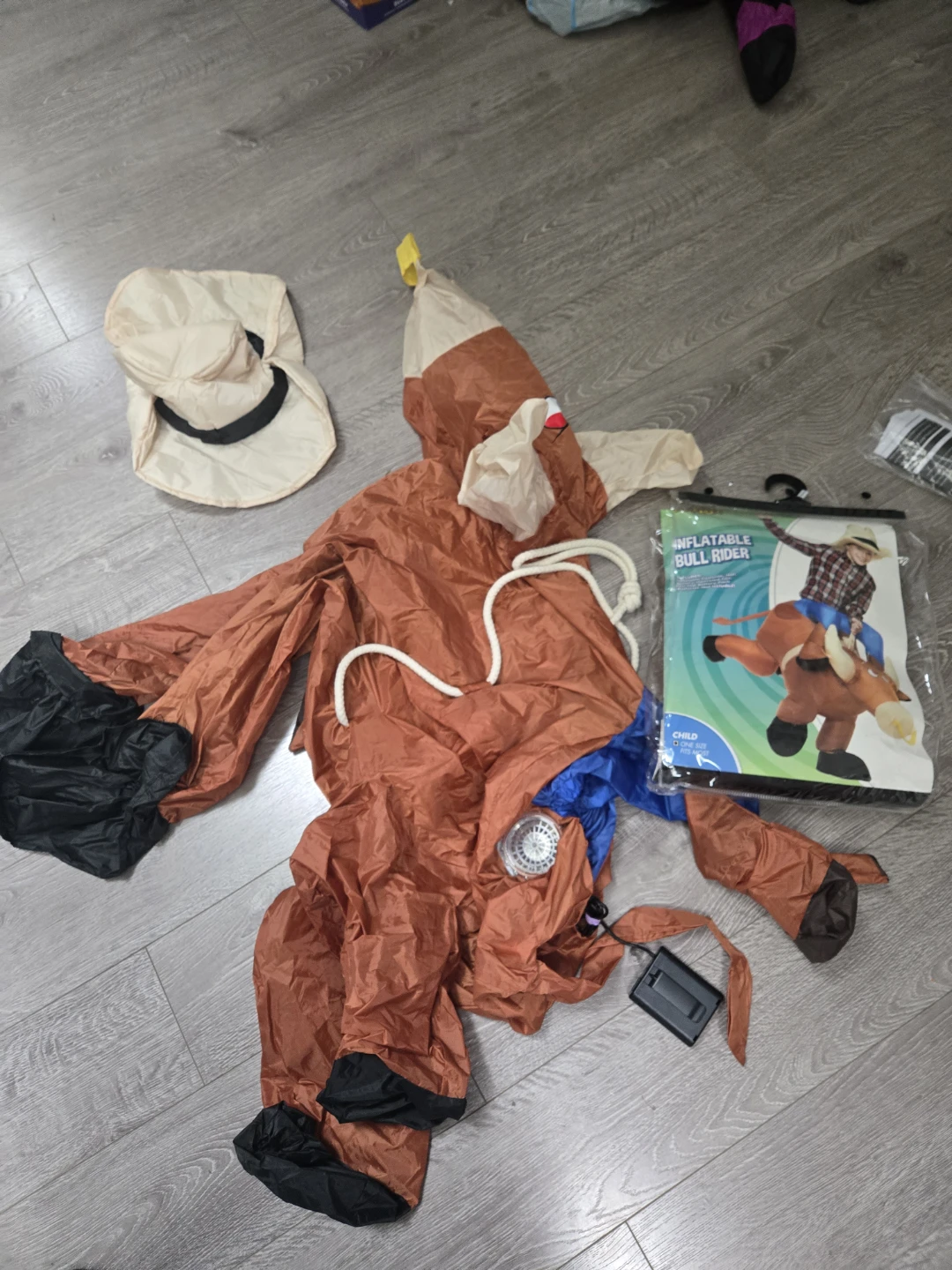 Kids halloween costume cowboy bull
