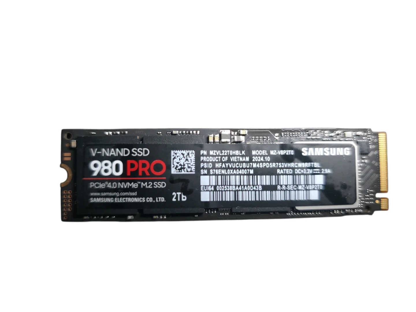 Samsung 980 PRO SSD 2TB PCIe NVMe Gen 4 Gaming M.2 Internal - photo 4