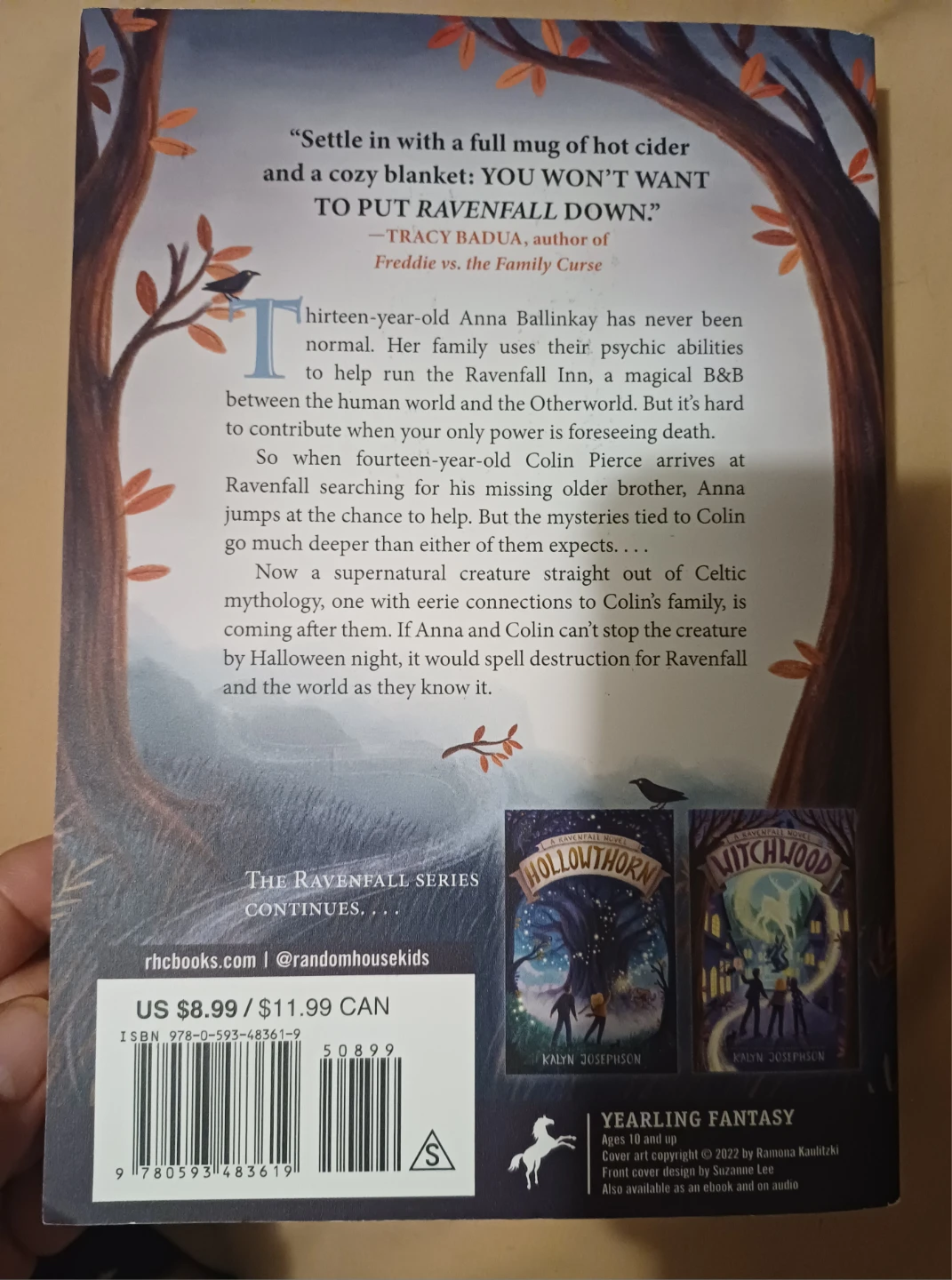 'Ravenfall' book by Kalyn Josephson - photo 2