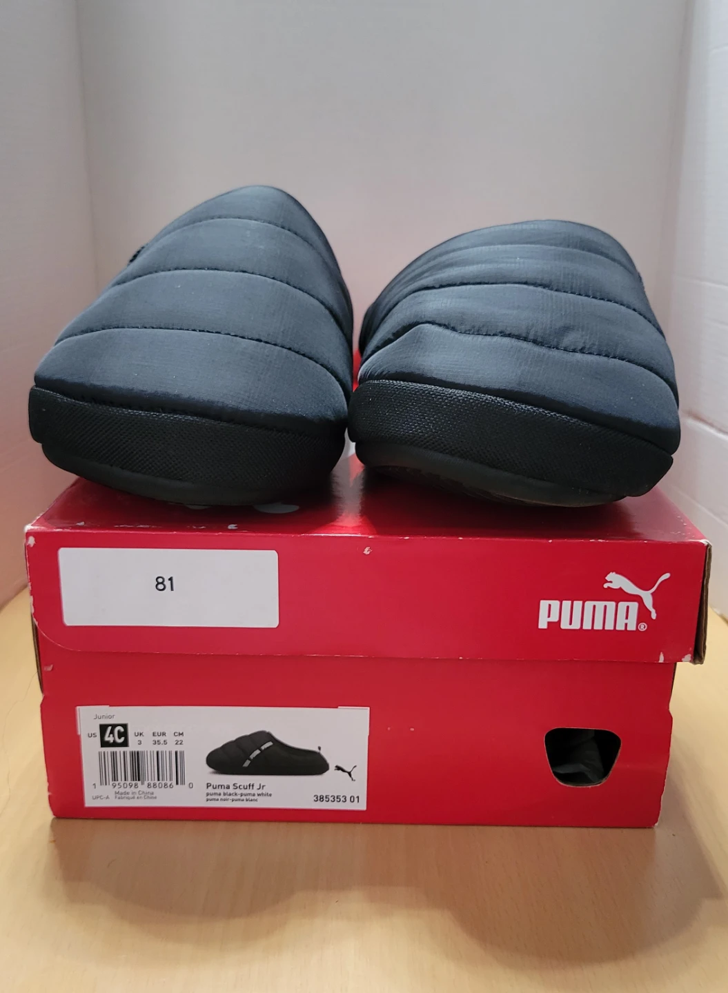 Puma Scuff Jr Slippers Black Size 4C - photo 5