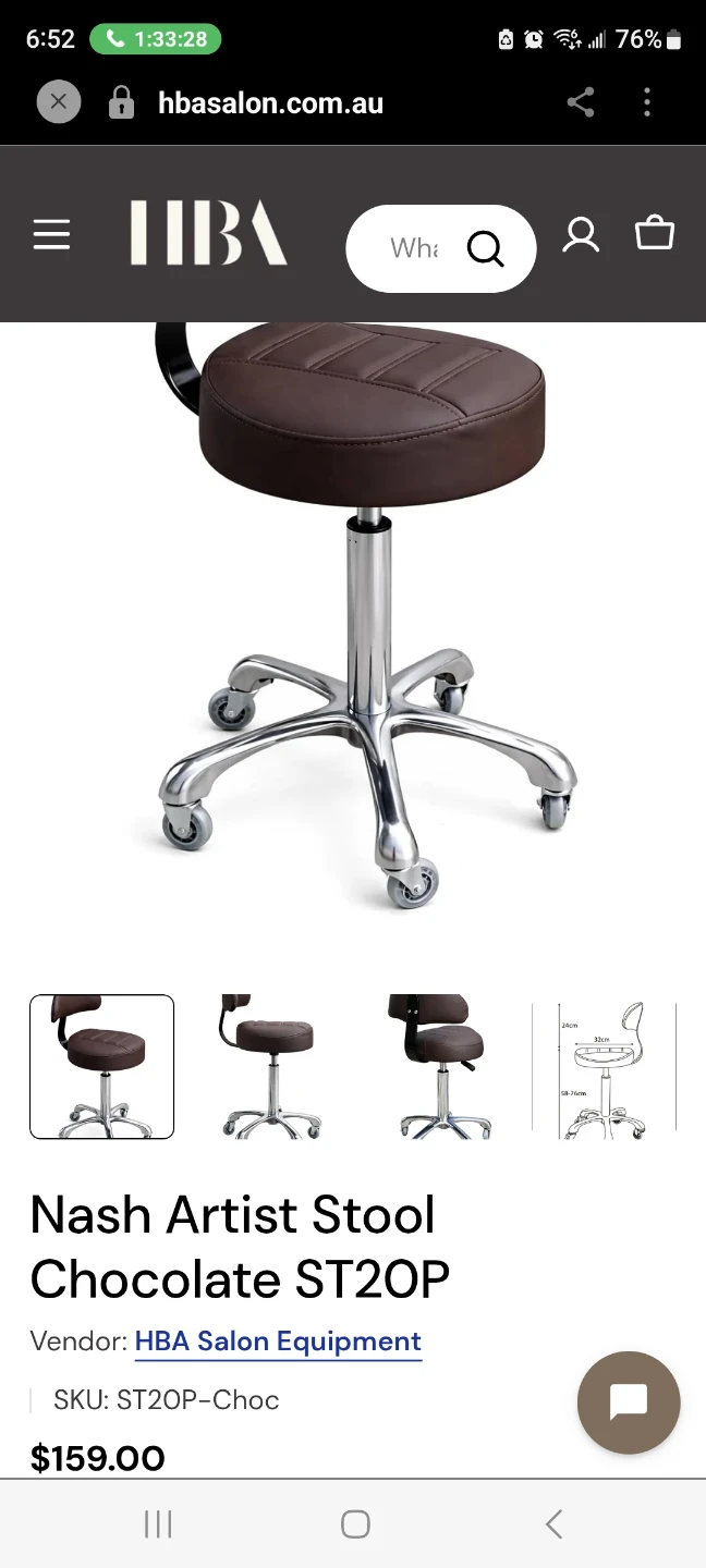 Nash Artist Stool Chocolate - photo 3