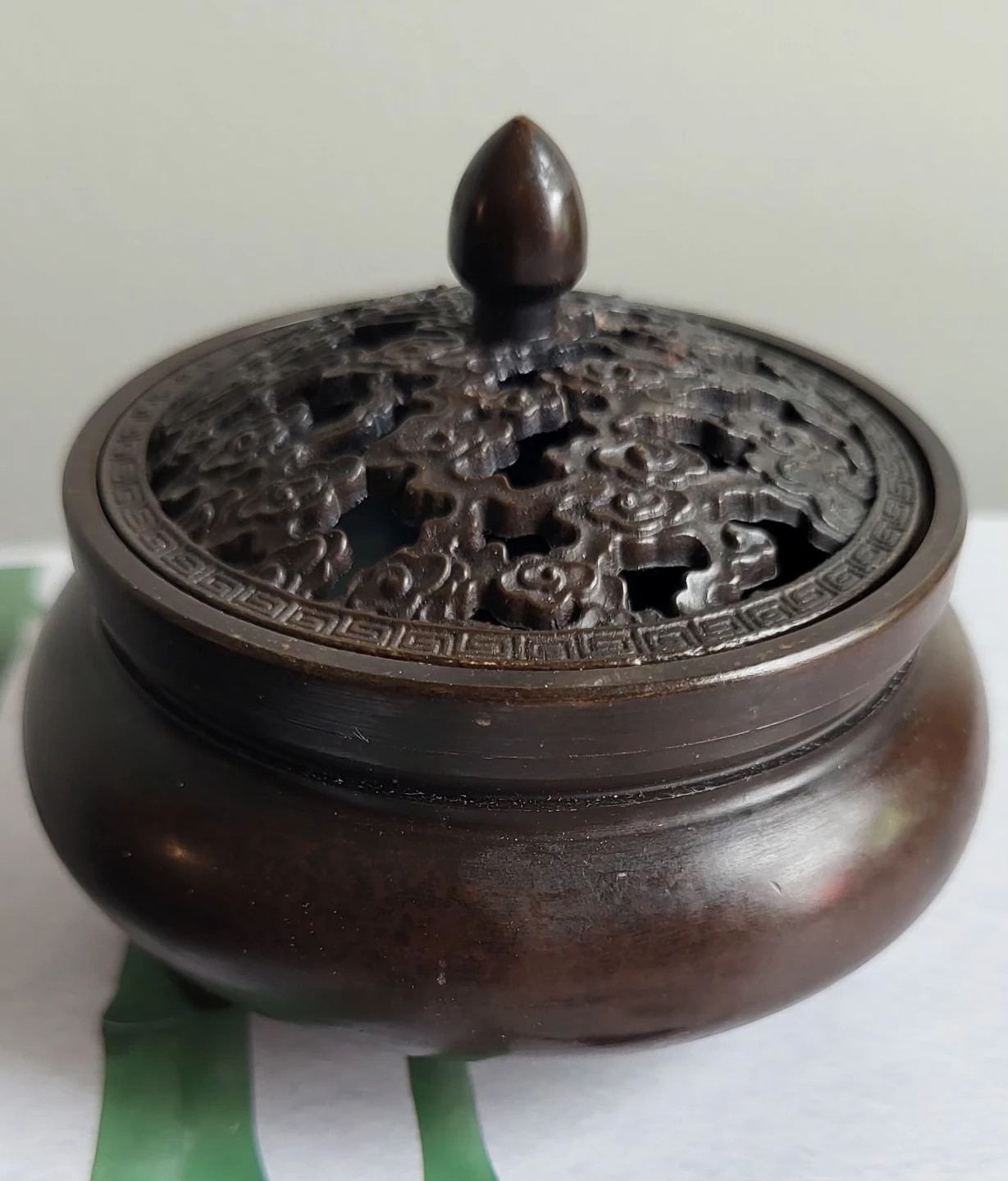 Vintage Dragon Motif Incense Burner